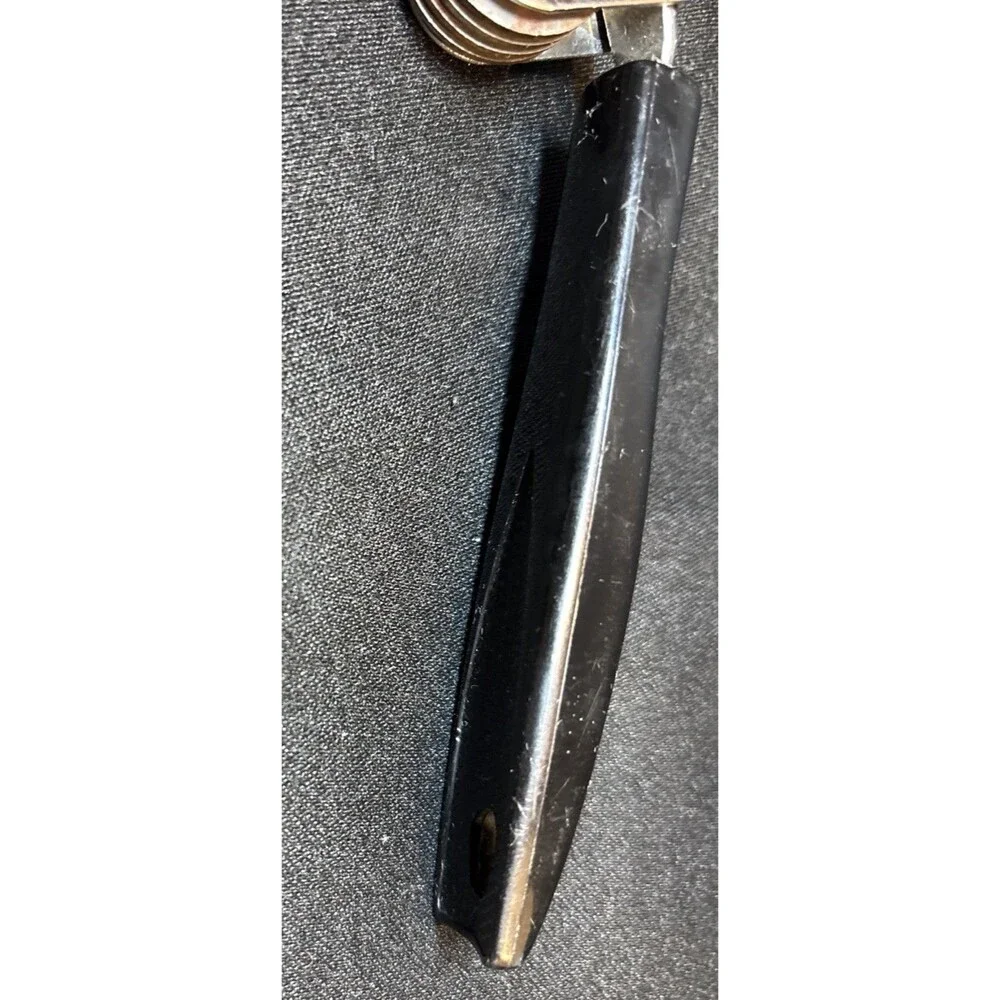 VTG ECKO Black Handled Manual Pull Through Knife Sharpener USA Great Condition